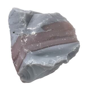 Gray Pink Layered‎ Art Glass Cullet Opaque Slag #5L133